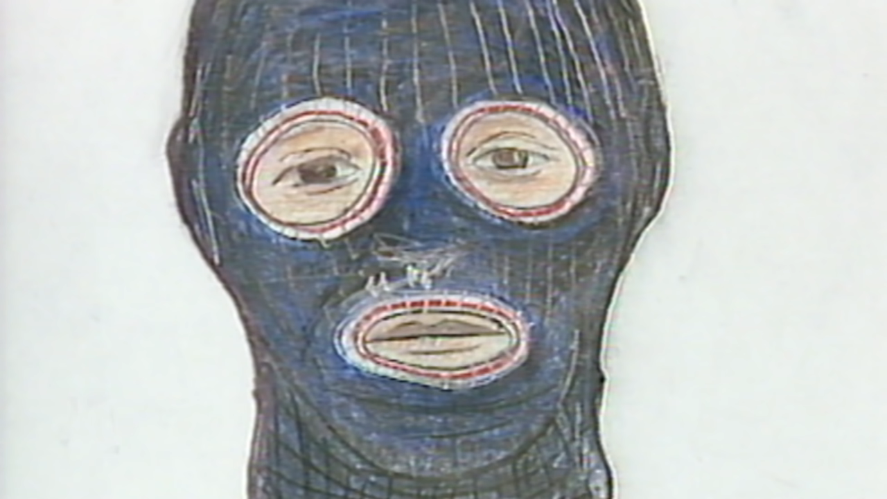 police sketch of a masked person