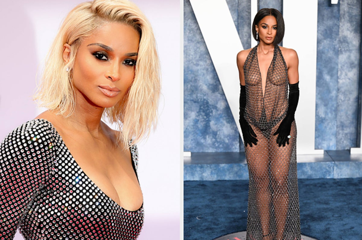 Ciara is basically naked at Vanity Fair Oscar Party 2023