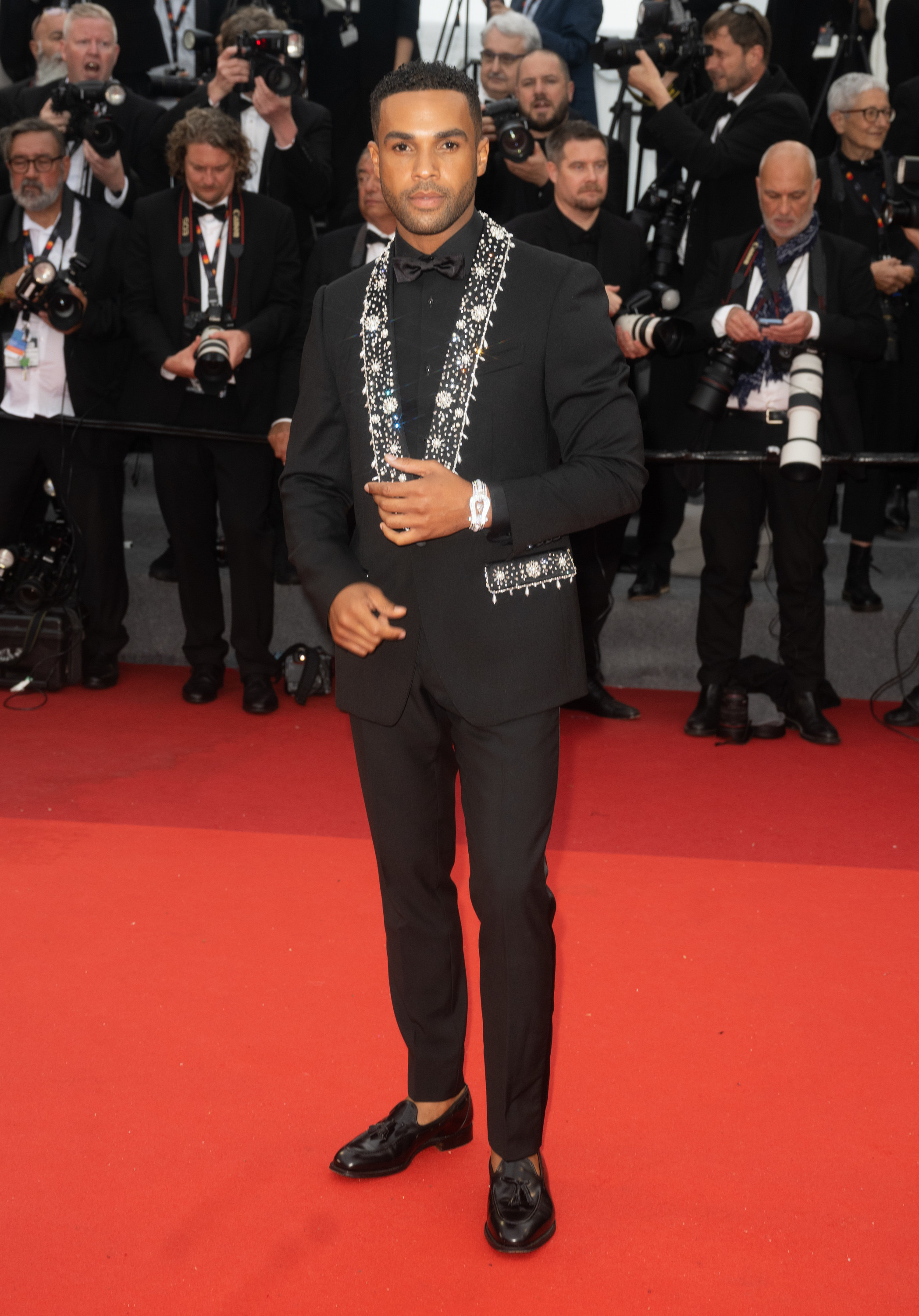 Lucien Laviscount on the red carpet