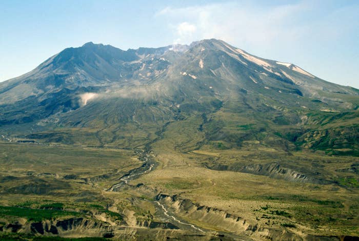 Mount St. Helens after the eruption