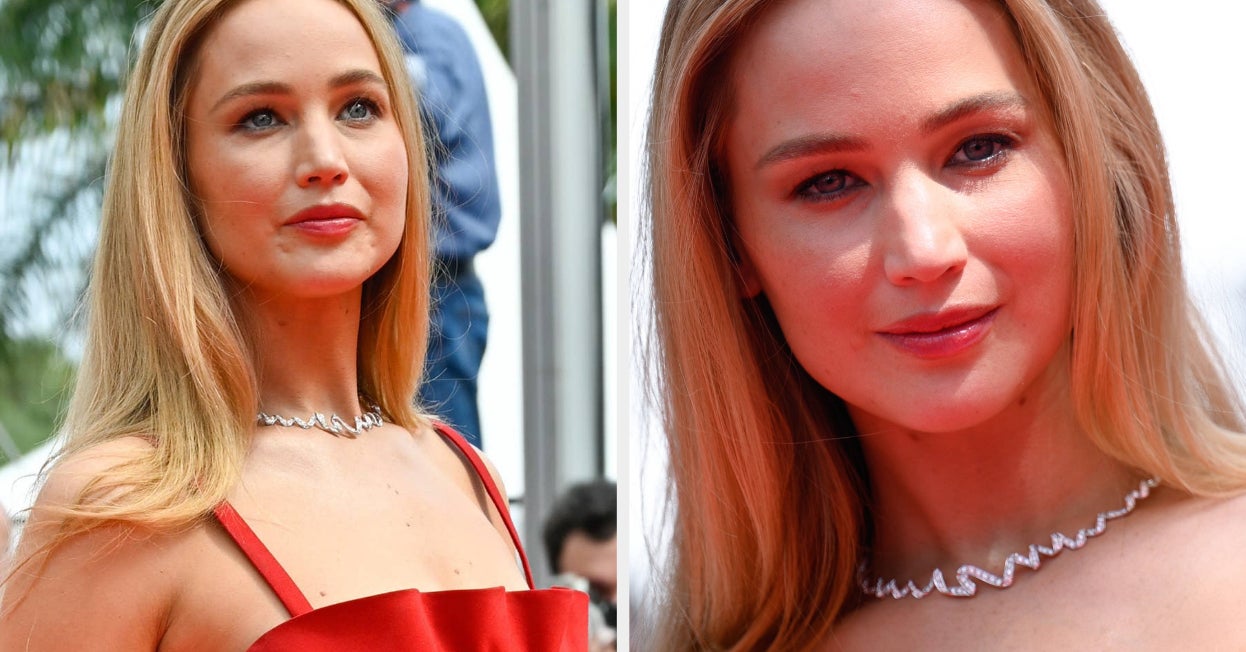 Jennifer Lawrence Looked Stunning In A Red Gown At Cannes And Paired It With The Most Sensible Shoe Choice