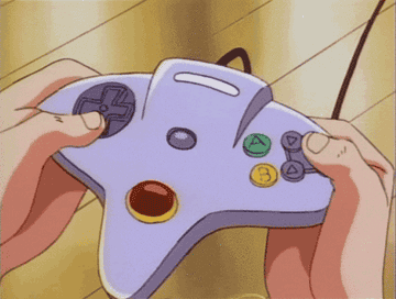 Two hands holding a game controller
