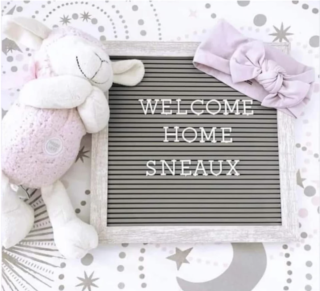 &quot;Welcome home Sneaux&quot;