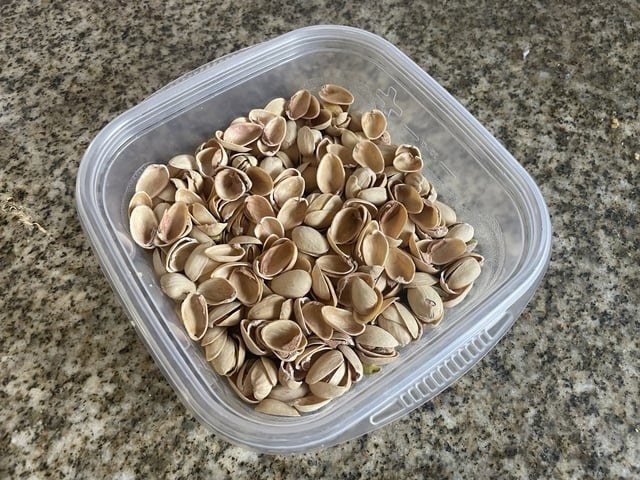 Used shells with nuts