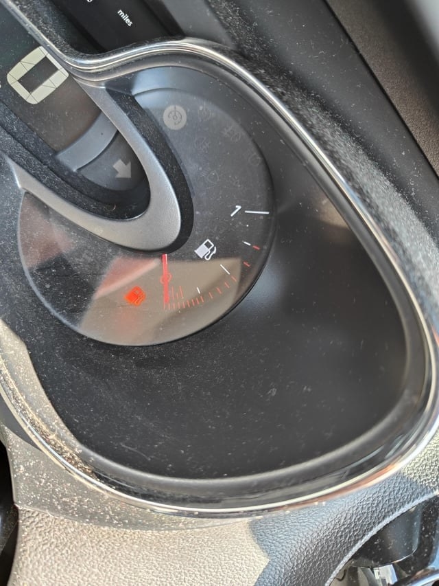 An empty gas tank