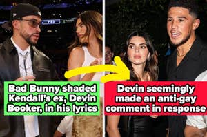 Bad Bunny shaded Kendall's ex in his lyrics, then Devin seemingly made an anti-gay comment in response