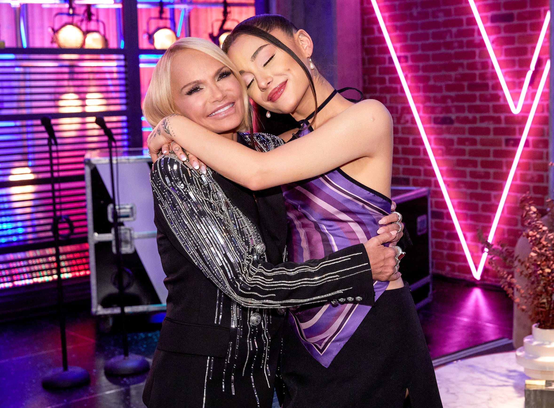 A closeup of Kristin and Ariana