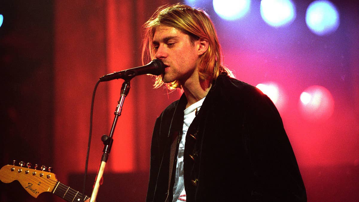Kurt Cobain wrecked the guitar during Nirvana's 'Nevermind' era. It's said he later put it back together again before gifting it to a friend in 1992.