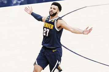 Jamal Murray during the NBA playoffs agains the Los Angeles LAkers