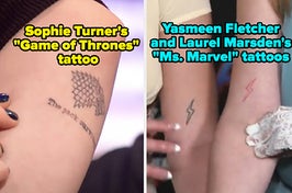 At the end of filming Suicide Squad, Margot Robbie, Cara Delevingne, and Will Smith took turns tattooing the movie's cast and crew.