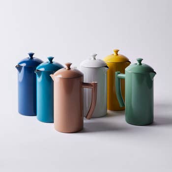 colorful double walled french presses