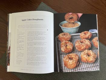 a recipe for apple cider donuts in kerber's farm cookbook