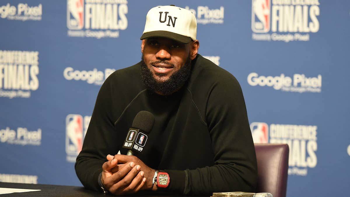 LeBron James made the remarks during a press conference following Monday night's Game 4 loss.