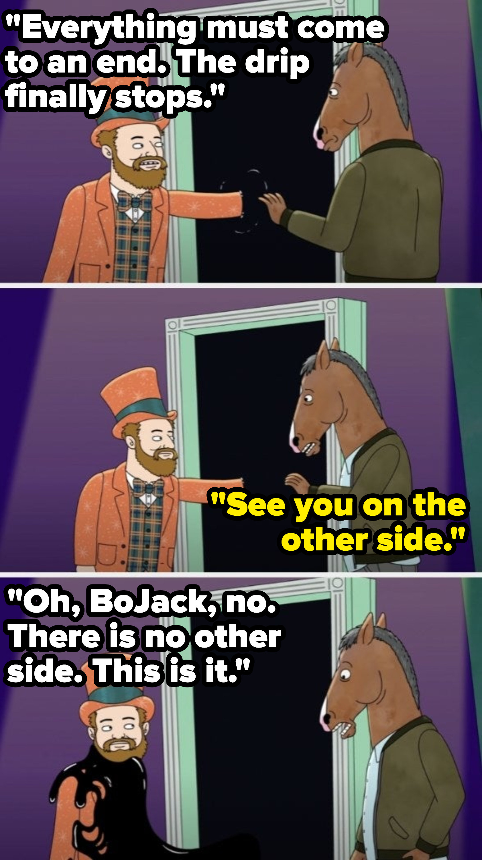 BoJack realizes their is no undoing death