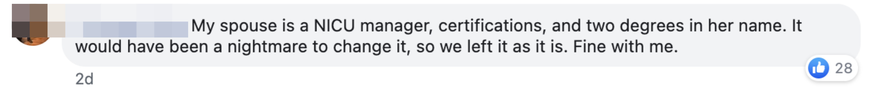 &quot;It would have been a nightmare to change it, so we left it as it is.&quot;