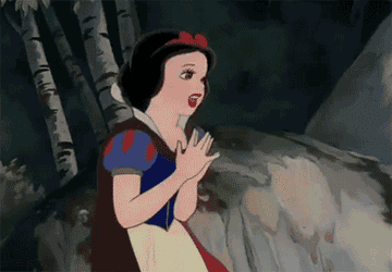A gif of Snow White looking shocked and running away, with a caption reading &quot;No...no...I...I literally can&#x27;t even&quot;