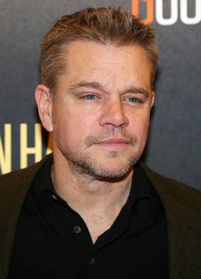 A closeup of Matt Damon