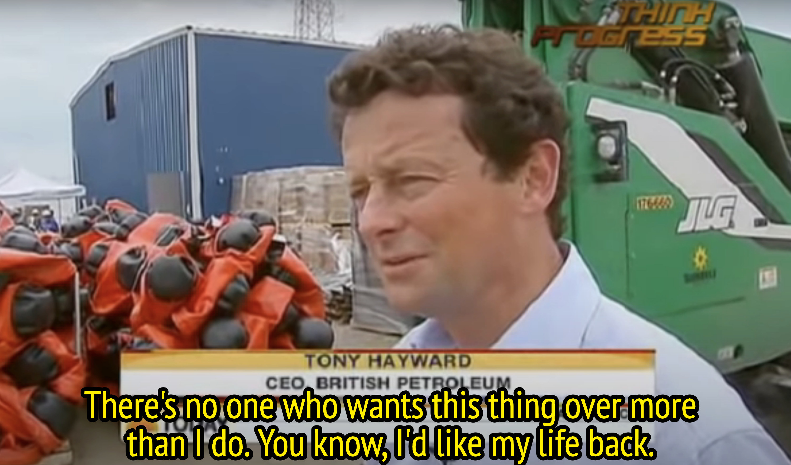 "There's no one who wants this thing over more than I do. You know, I'd like my life back."