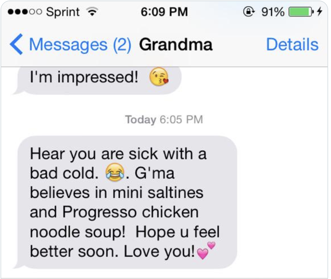 hear you are sick with a bad cold, laughing crying emoji