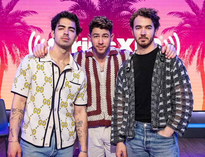 Closeup of The Jonas Brothers
