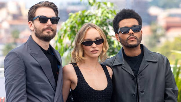 sam, lily, and abel at cannes festival