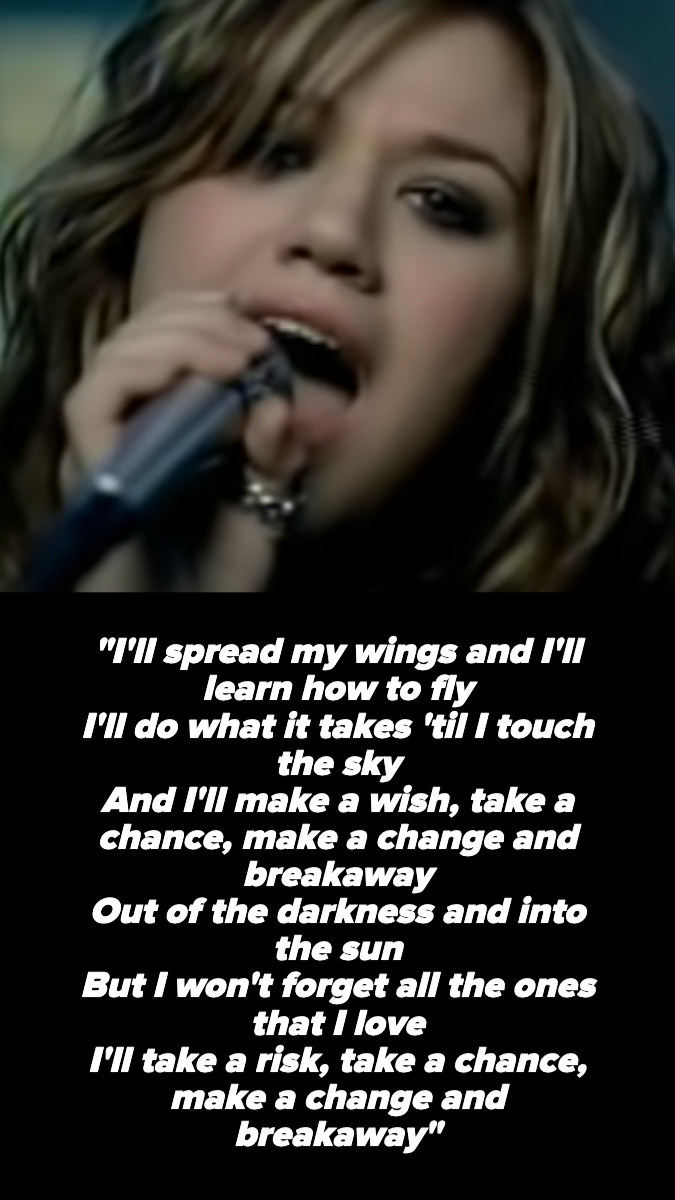 Kelly Clarkson&#x27;s &quot;Breakaway&quot; lyrics
