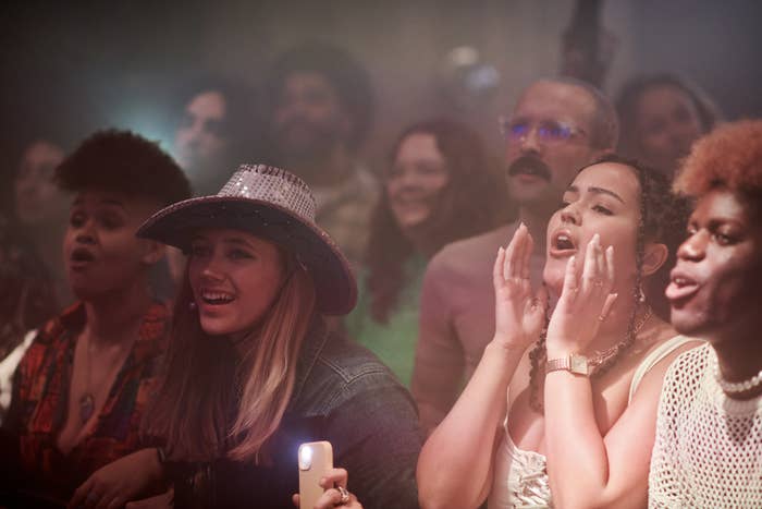 A crowd at a concert