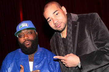 Rick Ross and DJ Envy at M2 Ultra lounge in New York City
