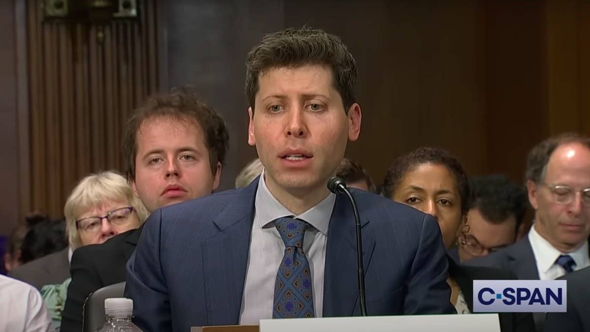 Sam Altman, CEO of ChatGPT developers OpenAI, was questioned during a hearing on Tuesday.