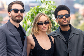 sam, lily, and abel at cannes festival