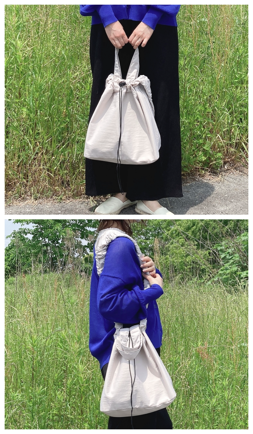 GLOBAL WORK(グローバルワーク)のオススメのバッグ「撥水クシュクシュ2WAYショルダー」