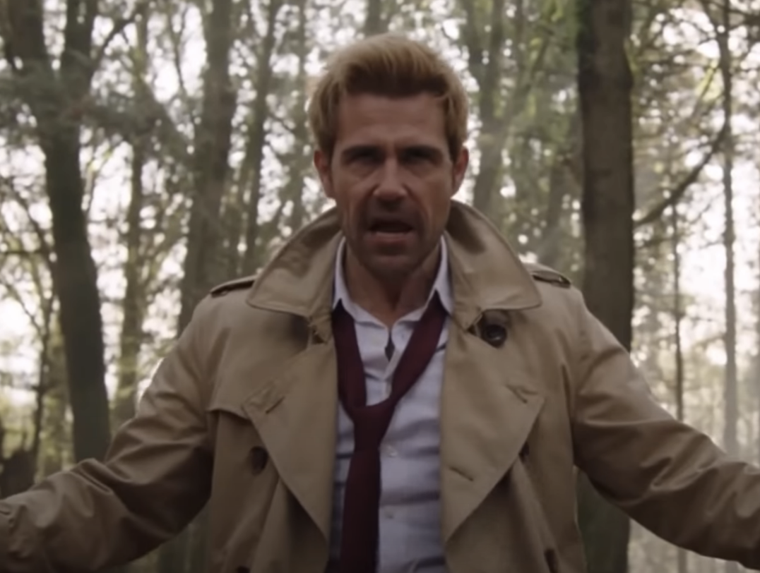 blonde actor in a trenchcoat
