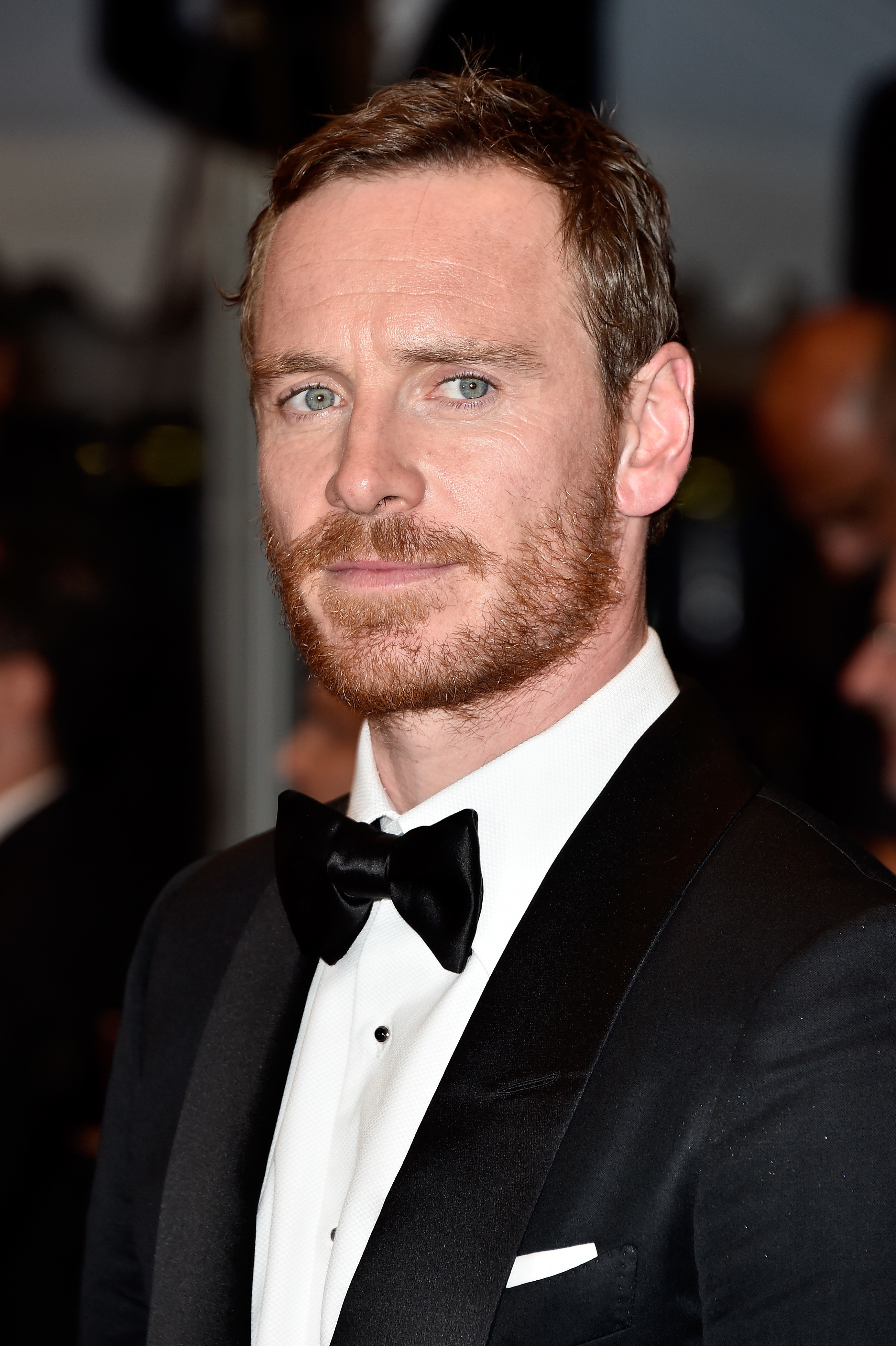 Fassbender in a tux on the red carpet