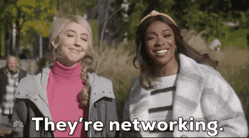 they're networking