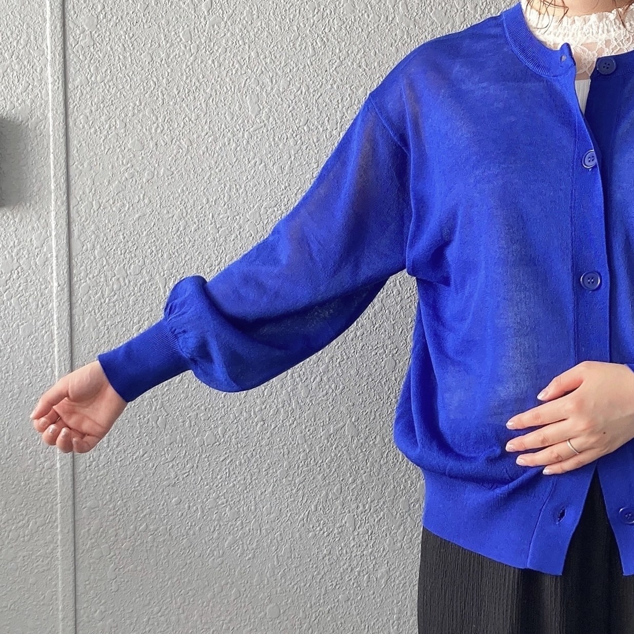 GLOBAL WORK（グリーバルワーク）のオススメのカーディガン「シアークルー2WAYカーディガン」