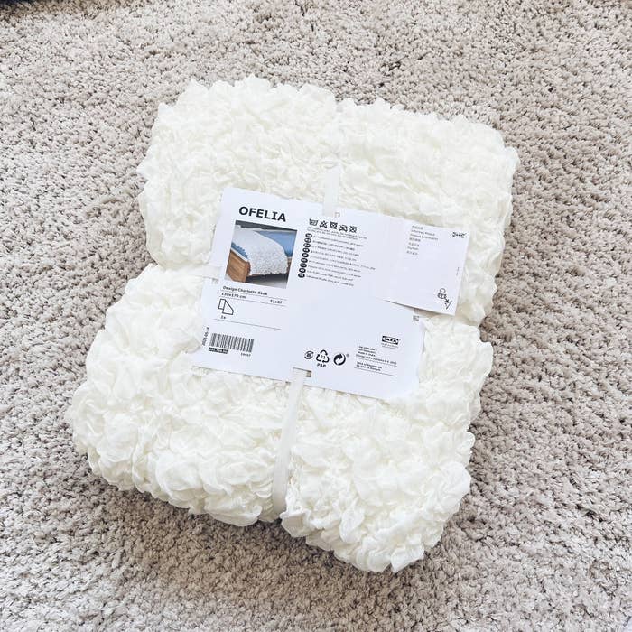 IKEA（イケア）のおすすめ商品「OFELIA オフェーリア 毛布, ホワイト」