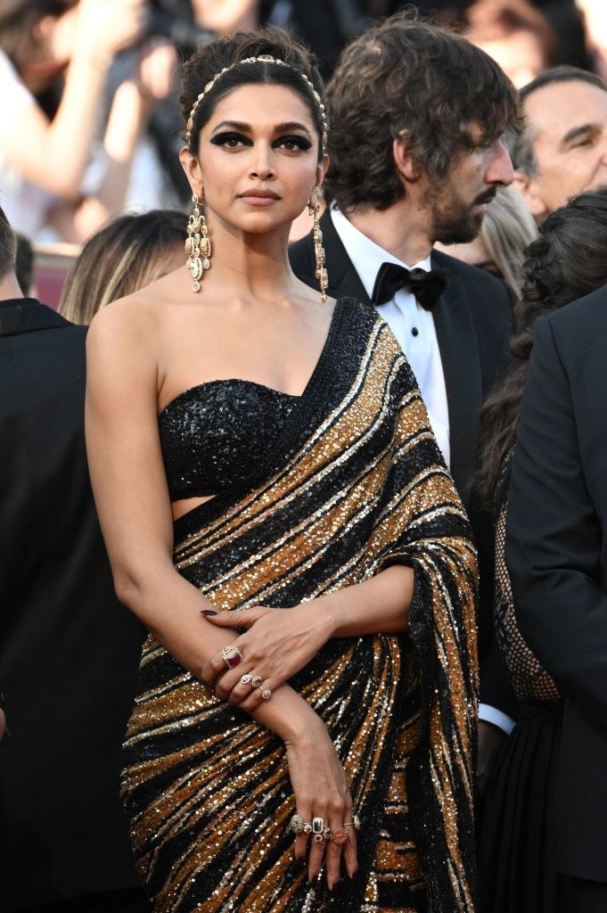 Indian actress and member of the Jury of the Official Selection Deepika Padukone arrives to attend the screening of &quot;Final Cut (Coupez !)&quot; ahead of the opening ceremony of the 75th edition of the Cannes Film Festival