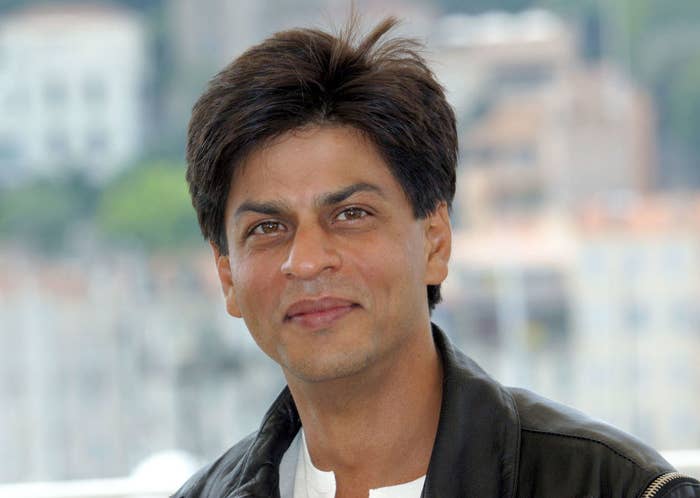 actor Shahrukh Khan poses for photographers during the photocall for the film "Devdas" by Indian director Sanjay Leela Bhansali during the 55th Cannes film festival 23 May 2002