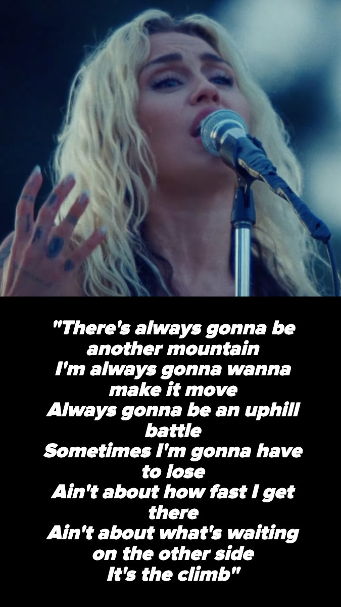 Miley Cyrus&#x27;s &quot;The Climb&quot; lyrics