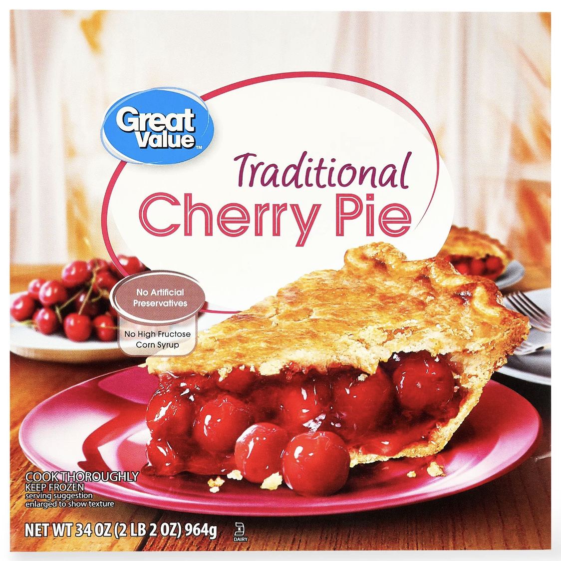 Traditional cherry pie