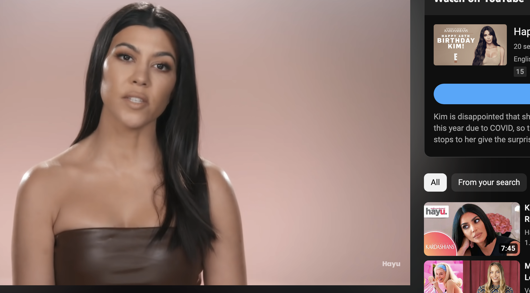 Kourtney Kardashian On Superficial Support From Family
