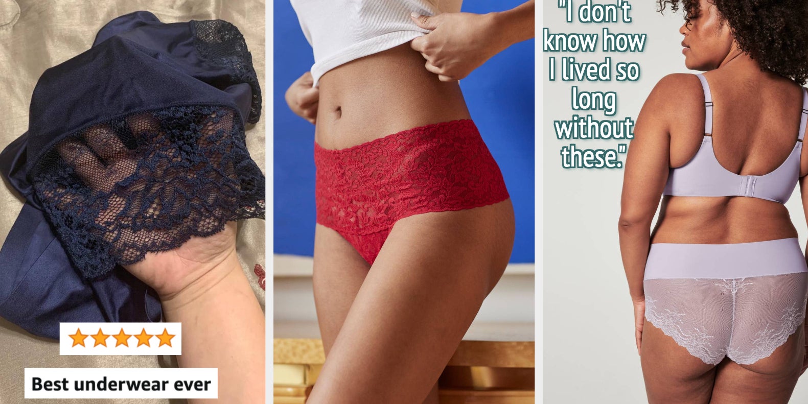 21 Best Pairs Of Lace Underwear You'll Love Wearing