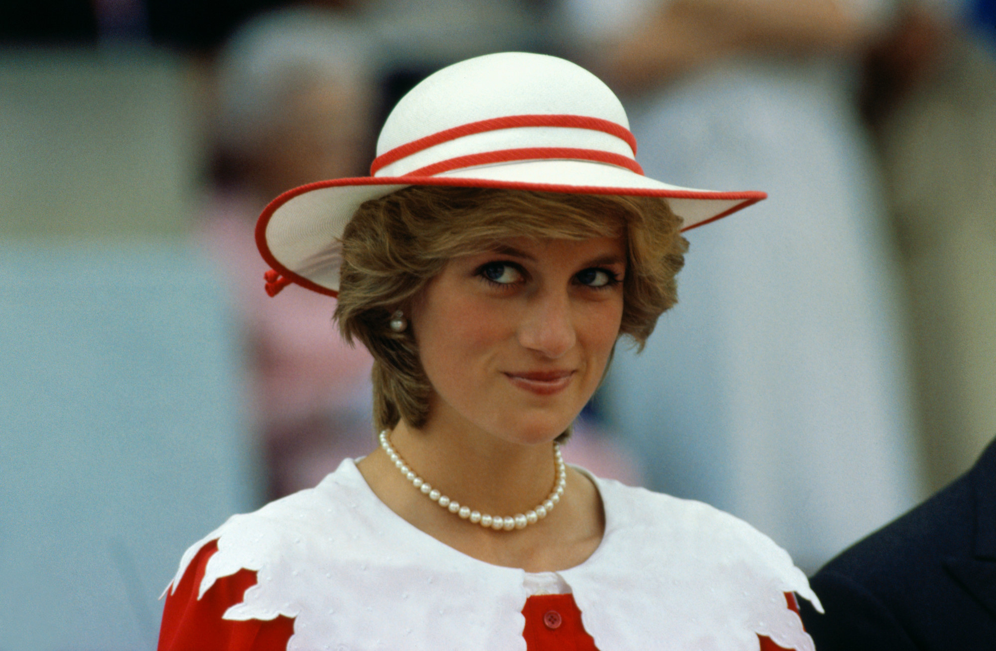A closeup of Princess Diana