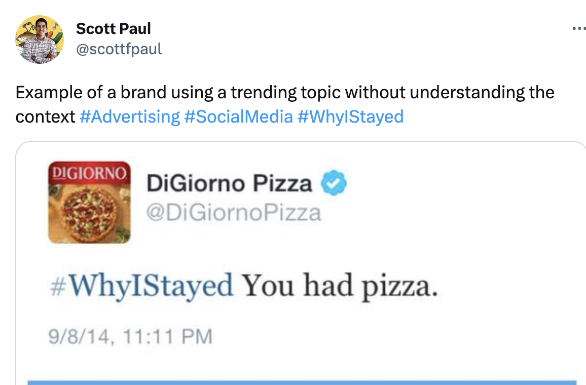 &quot;#WhyIStayed You had pizza.&quot;