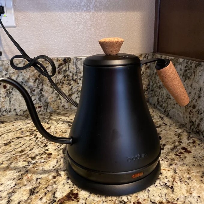 Reviewer&#x27;s photo of the kettle
