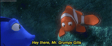 &quot;Hey there, Mr. Grumpy Gills&quot;
