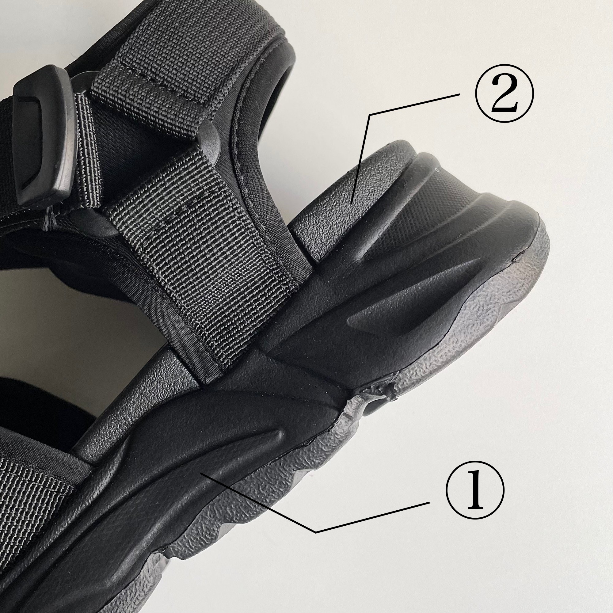 GLOBAL WORK（グローバルワーク）のおすすめのメンズアイテム「らくエアスポーツサンダル」