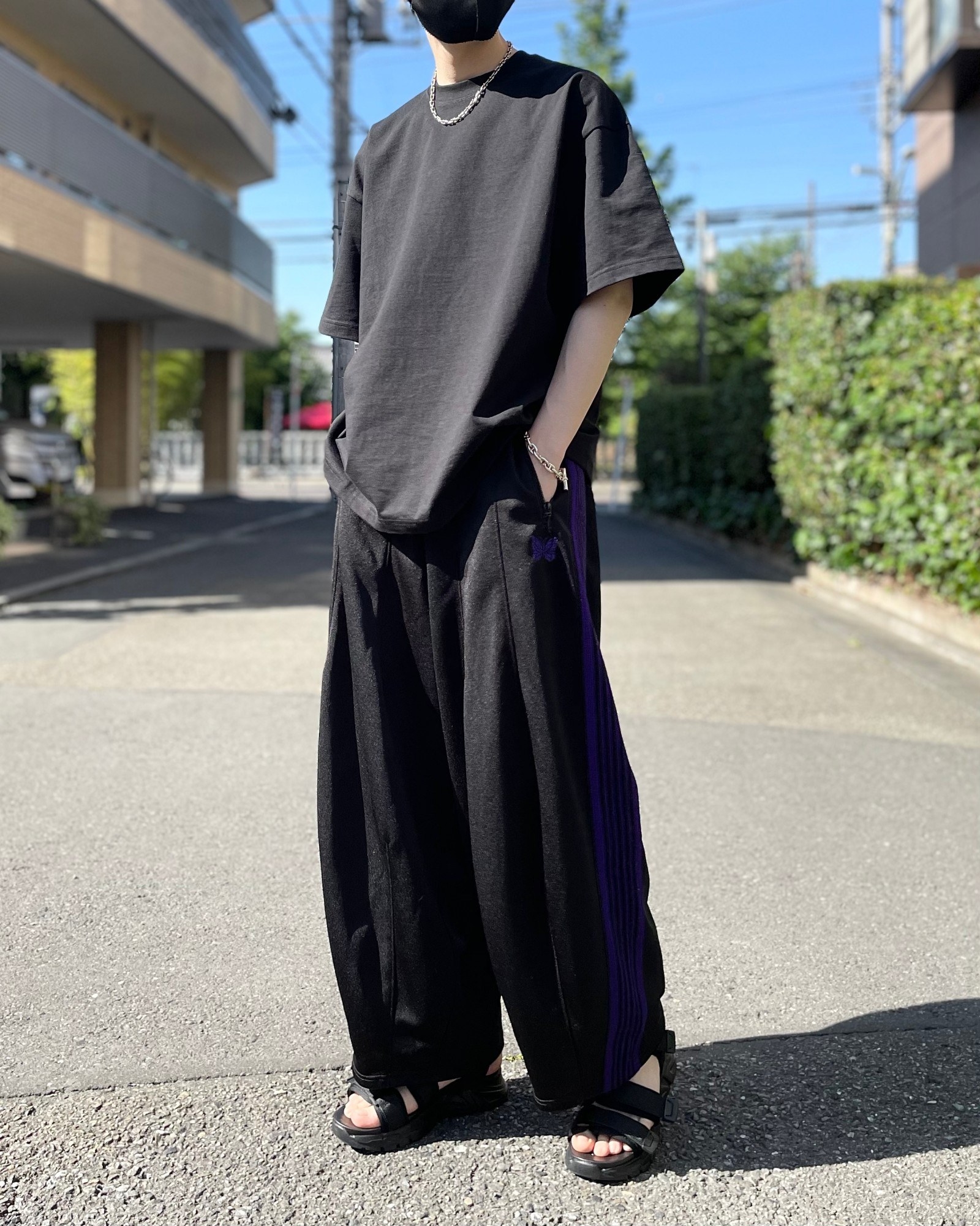 GLOBAL WORK（グローバルワーク）のおすすめのメンズアイテム「らくエアスポーツサンダル」のコーディネート