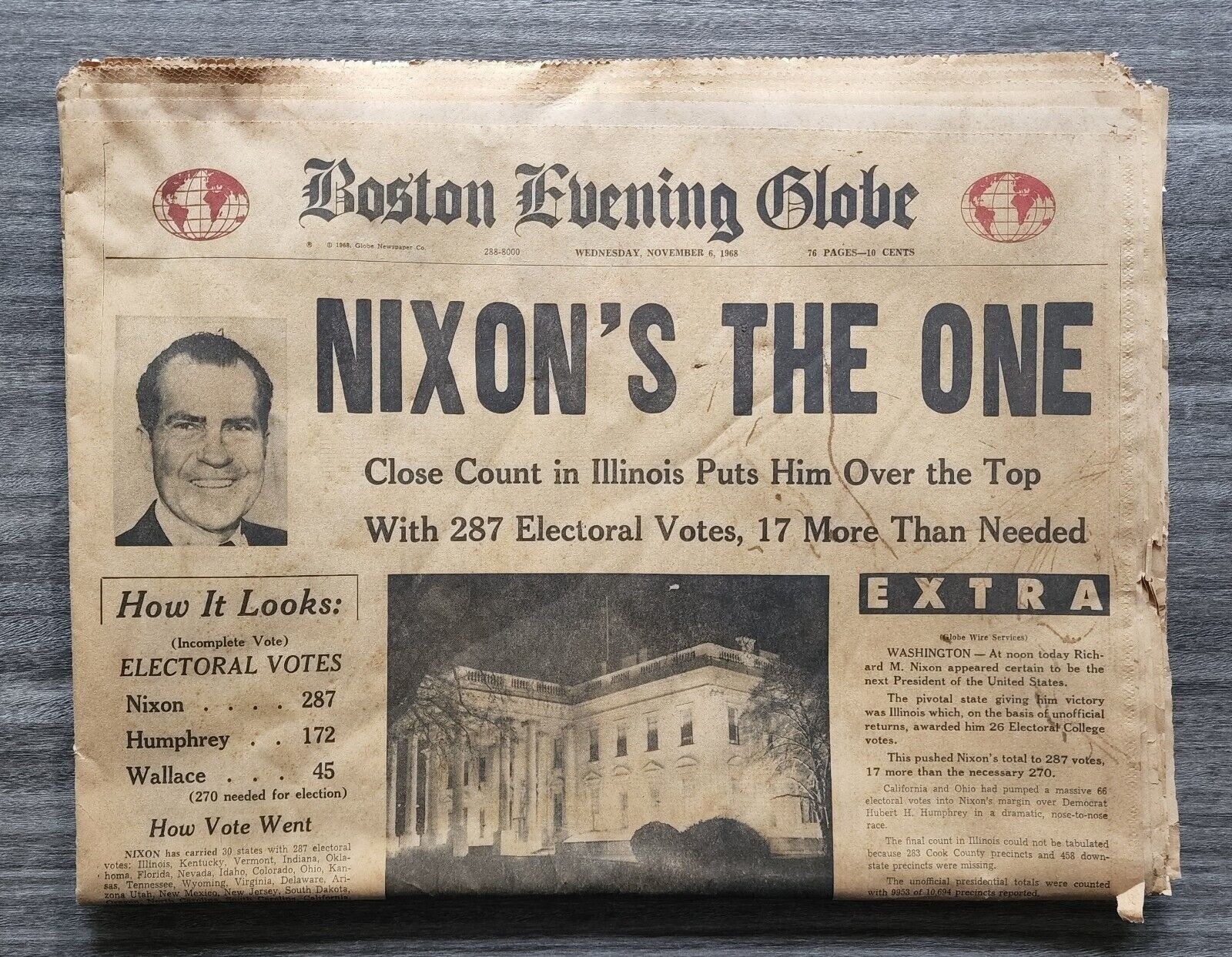nixon on the front page