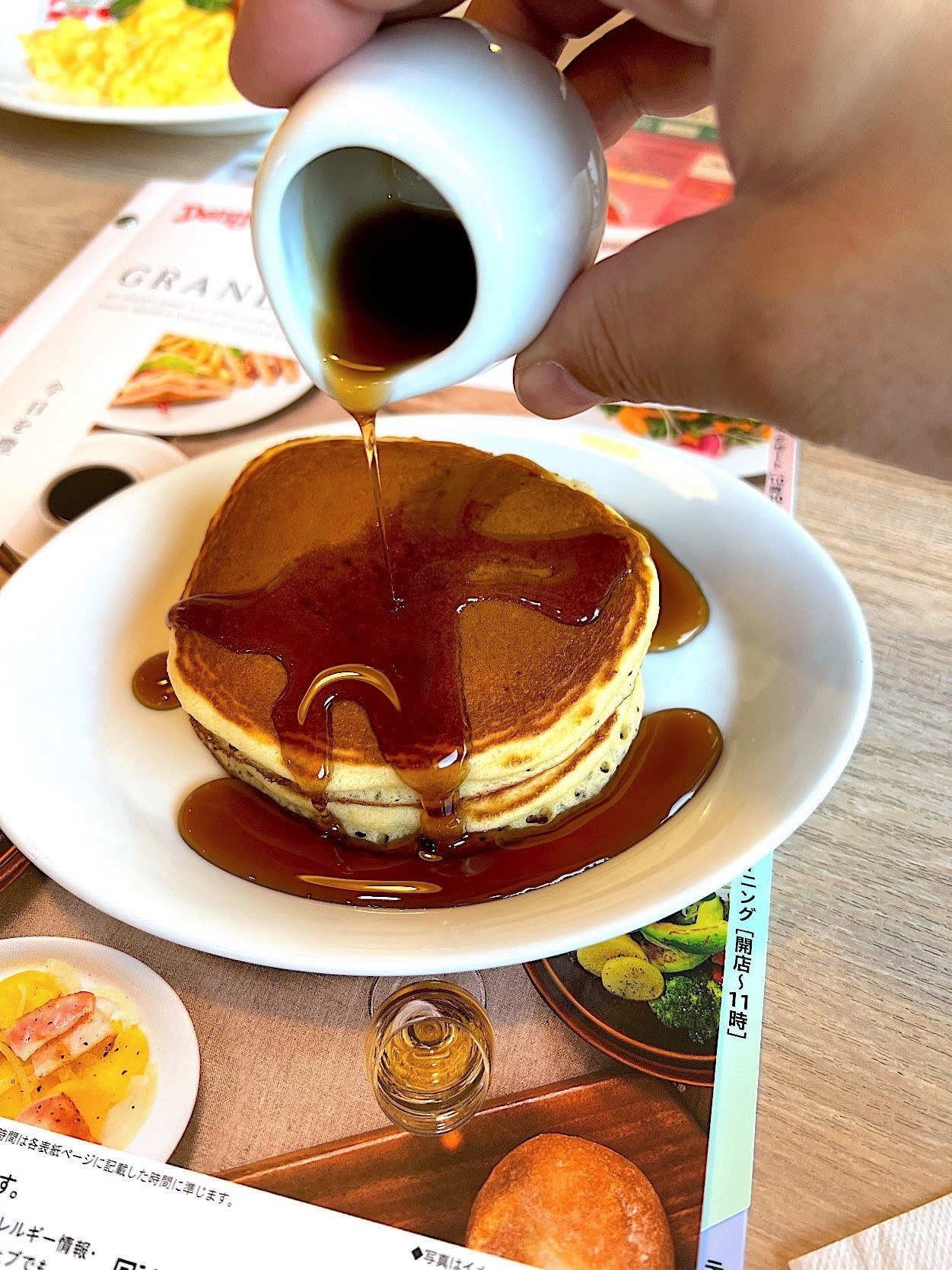 デニーズのオススメのメニュー「スクランブルエッグモーニング」